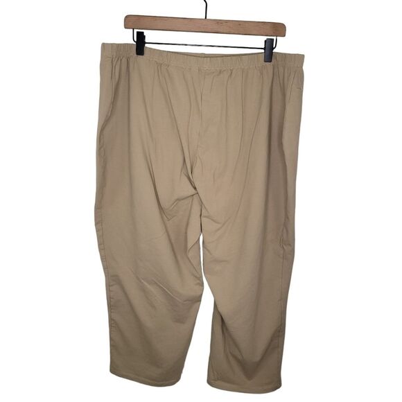 Women with Control KHAKI Straight Leg Knit Crop Pants size 3X - Picture 3 of 7